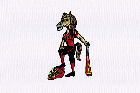 Baseball Playing Horse Embroidery Review