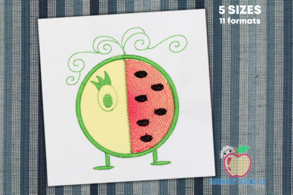 Cartoon Watermelon Applique Review for Apparel Projects