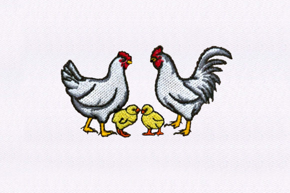 Chickens Chicks Embroidery Review for Apparel Projects
