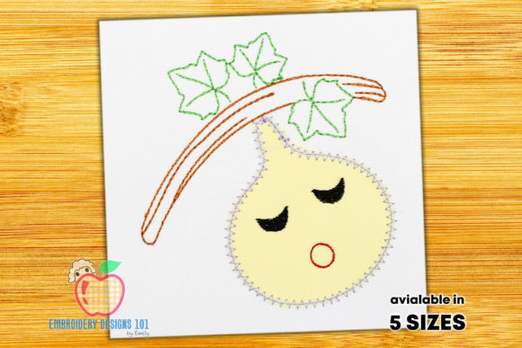 Fig Sleeping with an Open Mouth Stitch Review for Seasonal Embroidery