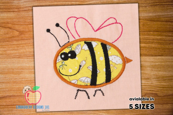Honey Bee Applique: A Versatile Embroidery Design for Heartfelt Creations
