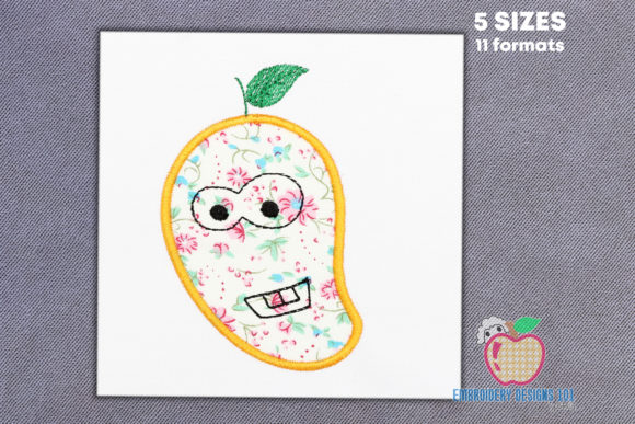 Mango on the Branch with Green Leaf Embroidery Design Review