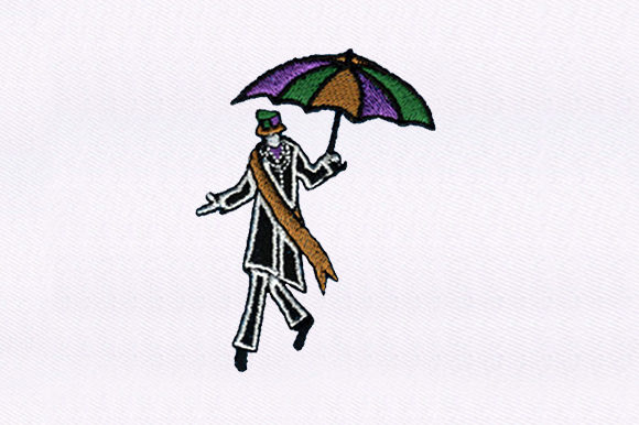 Tall Man with Umbrella Embroidery Review