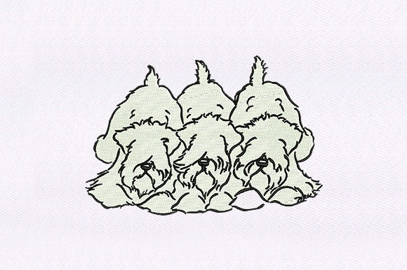 Triplets Shaggy Dogs Embroidery Review